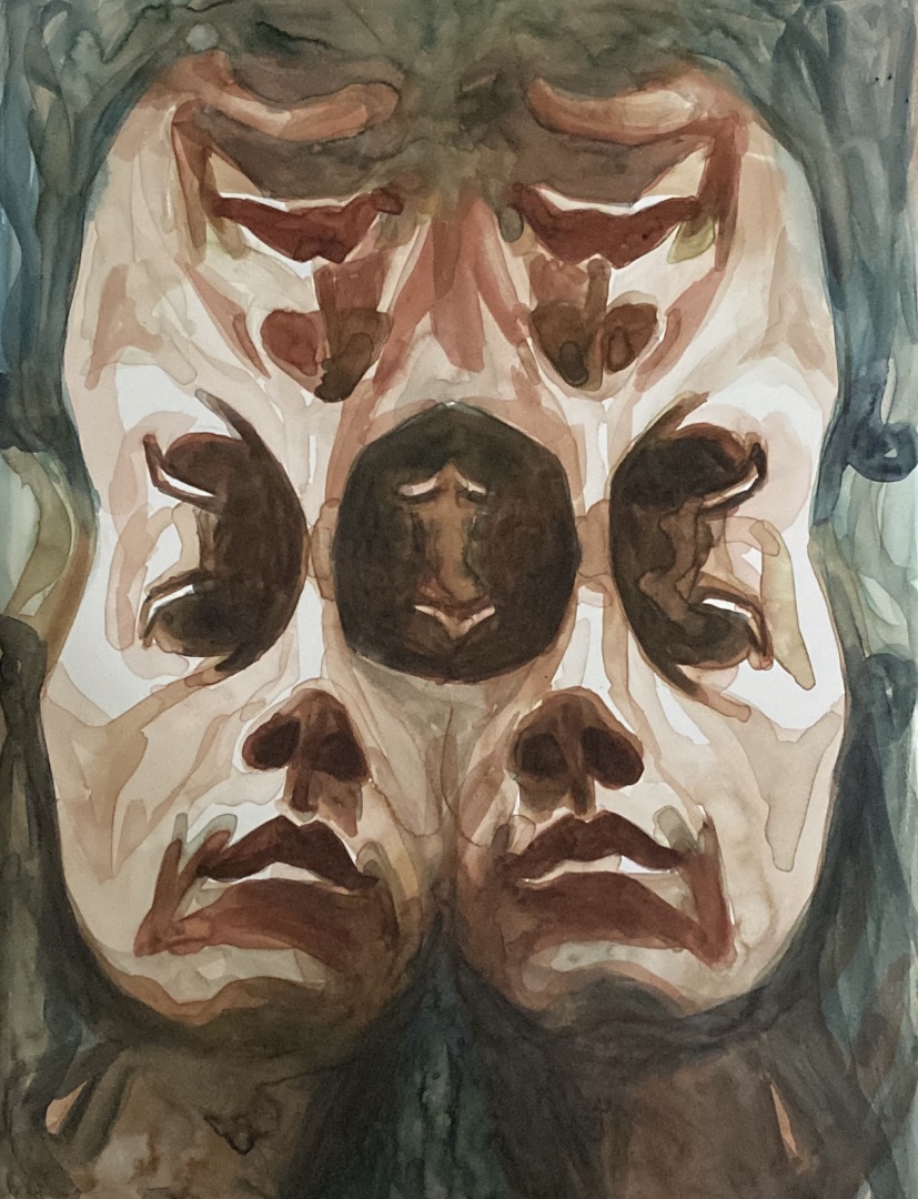 &ldquo;What the Water Knows&rdquo; — watercolor on mineral paper